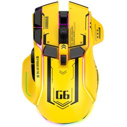 Tri-mode 2.4g usb bluetooth sem fio gamimg mouse 12 teclas rgb jogo com fio meche ratos para windows ios escritório em casa portátil pc gamer - Image 1