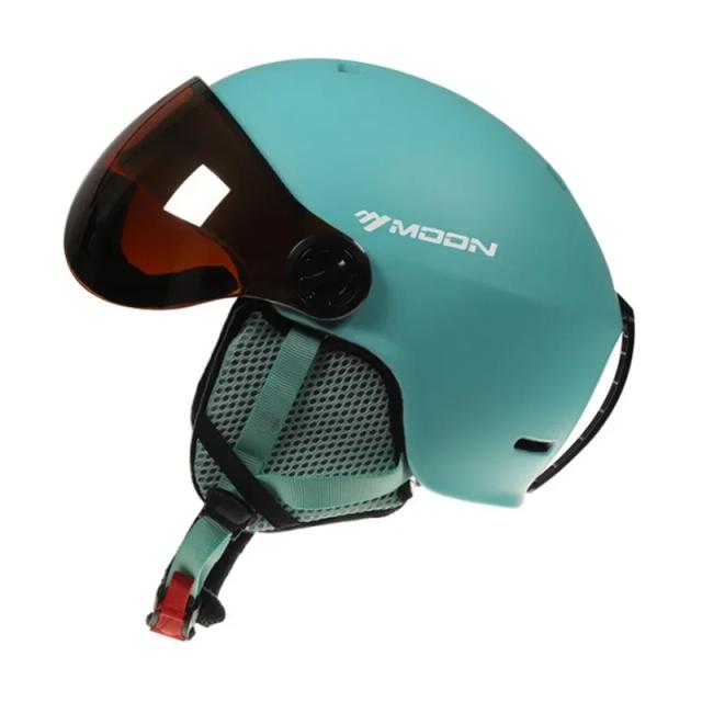 Capacete de Esqui MS99 Anti-Impacto Azul para Patinação Snowboard e Skate Tamanho 55-63cm