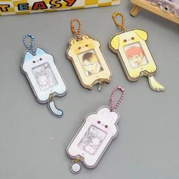 Porta-cartões fotográficos kpop, porta-cartões fotográficos em forma de animal, porta-cartões, chaveiro, decoração de quarto kawaii - Image 5