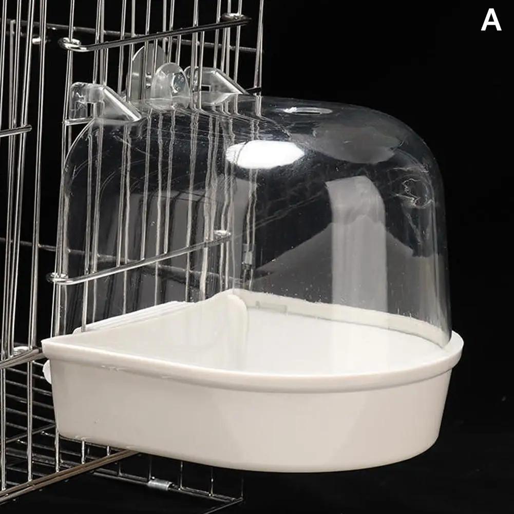 Pendurado Cubo De Banho Do Pássaro, Banheira De Papagaios, Caixa De Chuveiro, Gaiola Acessório para Little Bird Canary Budgerigar Lovebird Calopsita - Image 1