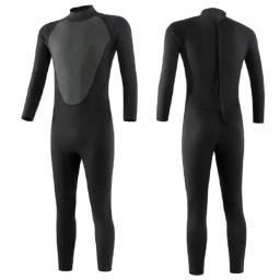 Terno de mergulho quente à prova de frio masculino, calças finas de manga comprida de 1 peça, roupas molhadas de surf, mergulho - Image 1
