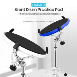 Silent Drum Practice Training Pad, Carbon Fiber Dumb Drum, acessório de percussão para profissionais e iniciantes, 10" - Image 2