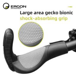 Ergon bicicleta apertos de borracha mtb punhos montar braçadeira ergonomia antiderrapante absorção de choque ciclismo lock-on termina mountain bike apertos - Image 3