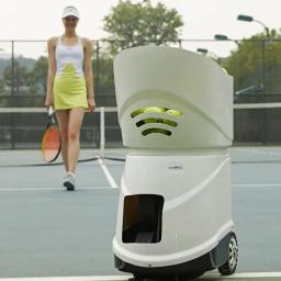 TS-06 app móvel de controle remoto portátil automático jogando a máquina de arremesso bola tênis treinamento - Image 1