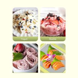 Multifuncional Ice Cream Maker Pan, prato de comida, durável laminado, DIY caseiro, gelado de iogurte congelado, ferramenta de cozinha, frio, doce, frito - Image 3