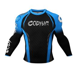 CodyLundin-Corrida, Quimono Preto, Jiu Jitsu, Treino de Kickboxing, Elástico, Manga Comprida, Bluoses, Fitness, Desportivo, Rashguard - Image 3