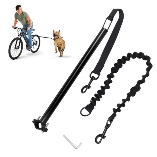 Coleira de bicicleta para cachorro: fácil instalação, perfeita para exercícios e passeios ao ar livre
