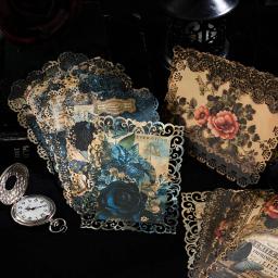 Série Gothic Romance Scrapbooking, Material de Decoração, Papel Perfeito para Colagem, Artesanato de Jornal, Suprimentos DIY, 10 peças por pacote - Image 2