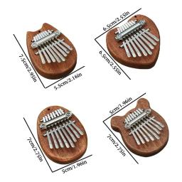 Mini Kalimba De Madeira Dedo Polegar Piano, Presente Pingente Requintado, Bom Acessório Musical, 8 Chaves, Alta Qualidade - Image 6