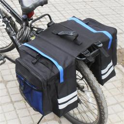 Duplo Side Track Traseiro Da Bicicleta Tronco Bag, Cauda Assento Pannier Pack, Bagageira, PVC, Mountain Road Bicicleta, Ciclismo - Image 1