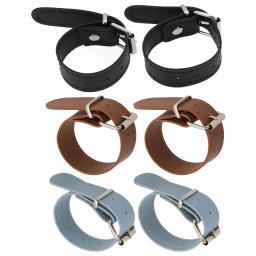 2 pçs removível imitação rattan cesta de bicicleta com tiras de couro imitação cesta de vime impermeabilização peças de ciclismo - Image 2
