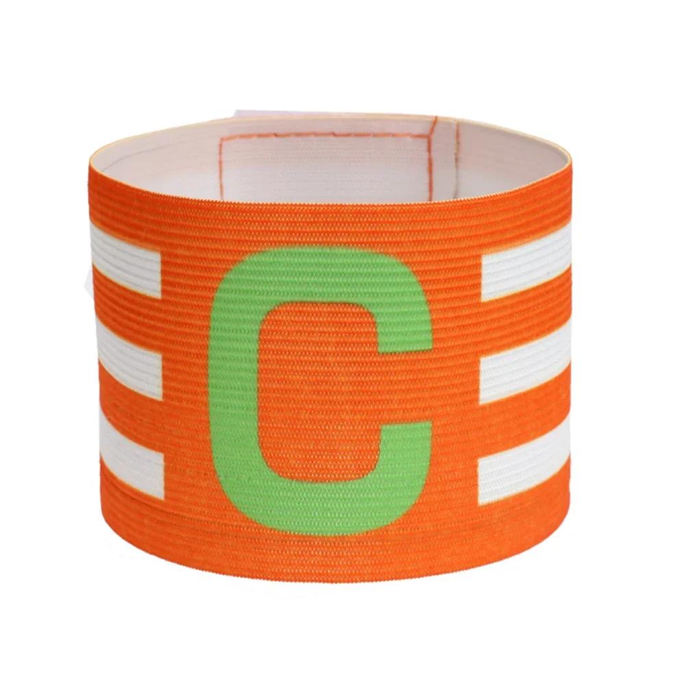Capitão braçadeira com toque prendedor listra, braço banda para futebol capitão, grupo ajustável, jogador de futebol - Image 1