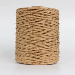 Fios coloridos de 280 metros, fio de palha de ráfia natural para o verão, malha à mão, chapéu de crochê, bolsa, cestas de almofada, material de tricô - Image 6