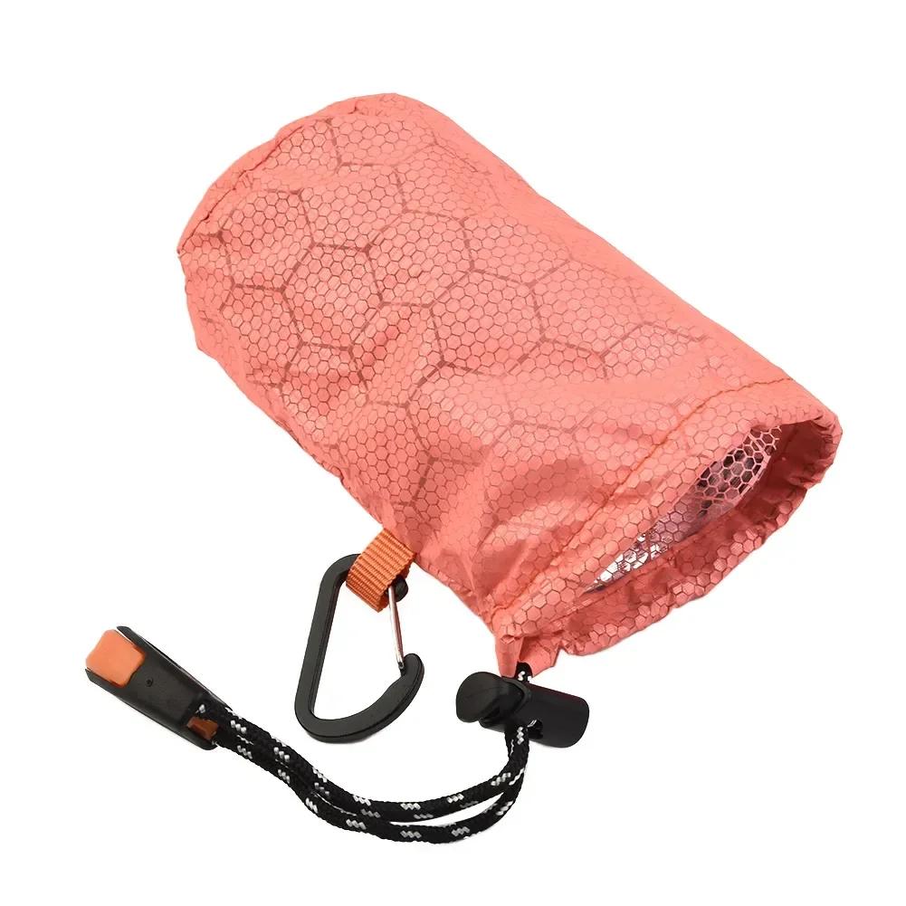 1pc acampamento saco de dormir saco de armazenamento à prova dwaterproof água compressão material saco ao ar livre cordão design pacote caminhadas acessórios - Image 1