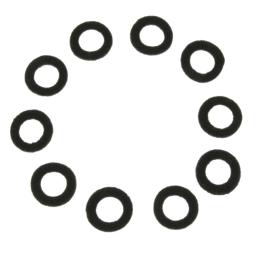 Peças de instrumento de bronze portátil, trompete sentiu arruelas, almofada de almofada, proteção, 17mm, preto, branco, 10 pcs - Image 2