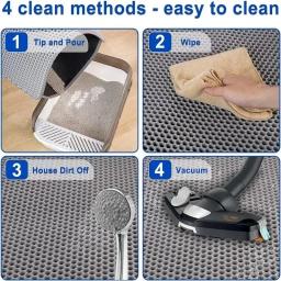 Impermeável Double Layer Cat Toilet Pad, esteira grande, almofada de areia antiderrapante, Pet Litter Sandbox, 70x120cm - Image 4