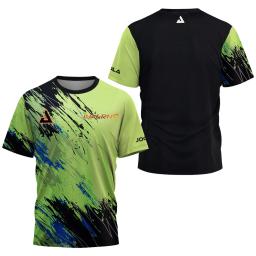 Camiseta respirável de ginástica com gola redonda masculina, esportiva, manga curta, leve, unissexo, corrida, treinamento, fitness, verão - Image 1