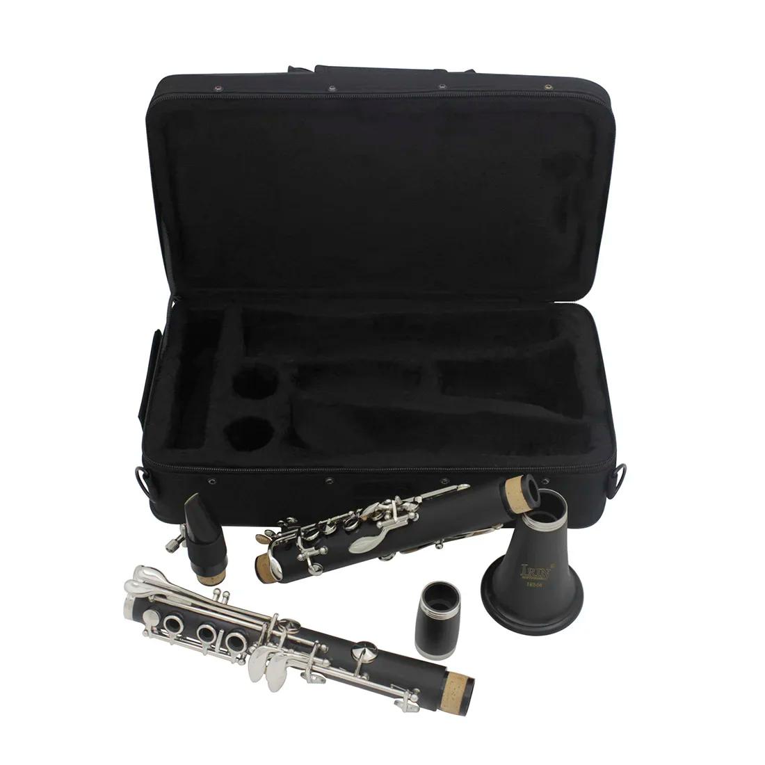 Irin clarinete bb 17 teclas 6 anéis baquelite blackwinds profissional clarinete instrumentos de sopro com saco de acessórios - Image 1