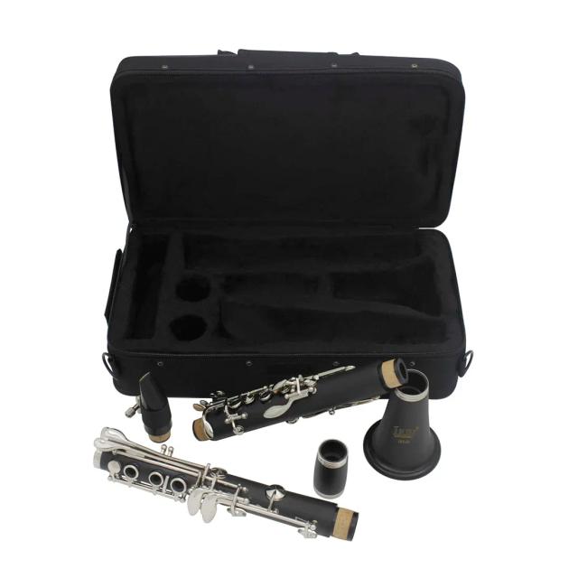 Clarinete Bb Irin Profissional com 17 Teclas, 6 Anéis de Baquelite e Acessórios Completo