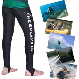 Homens e mulheres Proteção Solar Mergulho Calças Compridas, Swimwear Wetsuit, Calças Justas, Legging - Image 1