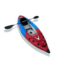 Caiaque inflável duplo escovado Solarmarine, canoa de competição, caiaques dobráveis de rafting, prancha de remo recreativa, bote de pesca - Image 6