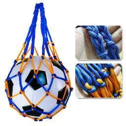 1pc saco de rede de bola basquete sacola juventude rede de futebol esportes ao ar livre malha de náilon armazenamento tipo bola saco de rede engrossado - Image 5