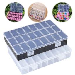 Compartimento De Plástico Caixa De Armazenamento, Talão E Parafuso Recipiente, Estojo De Armazenamento Em Casa, Organizador De Exibição, Jóias E Brinco Caixa, 24 Grades - Image 1