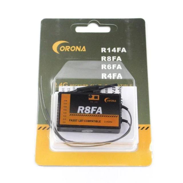 Receptor Corona FASST 2.4Ghz LBT Antena Dupla para Drones RC FPV Asa Fixa