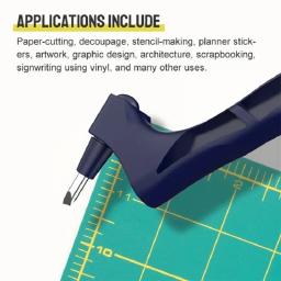 Diy arte artesanato ferramentas de corte 360 lâmina rotativa cortador papel 3 substituir faca desgastar oposição ferramenta de corte janela grelhas fazendo - Image 4