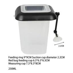Anel alimentador de peixes com ventosas Círculo flutuante de alimentador de alimentos Ferramenta de ração de alimentos Alimentando copos de cone para aquário de aquário - Image 6