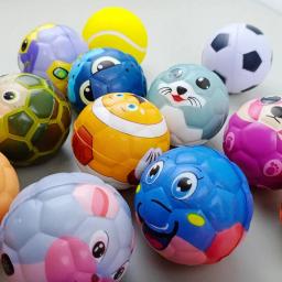 6pcs Solid Sponge Soft Ball Crianças Animal Futebol Futebol Brinquedos Descompressão Release Ball - Image 3