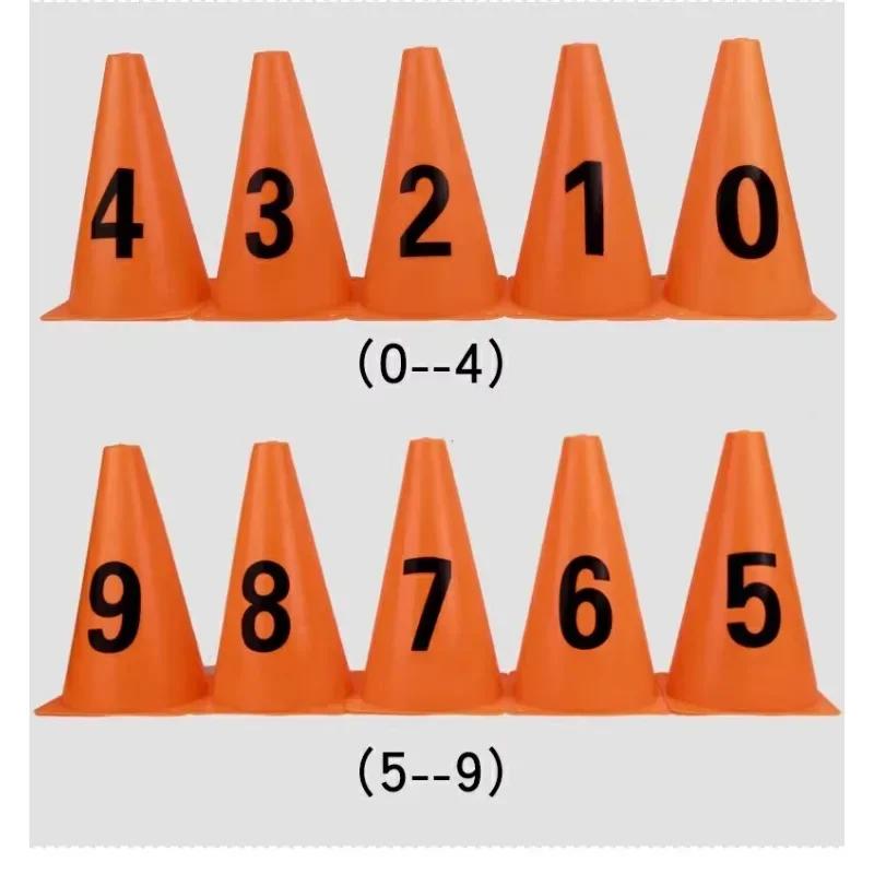 Cone De Disco De Treinamento De Agilidade Set, Jogo De Bola De Futebol, Cones Espaciais, Multi Esporte Equipamento De Treinamento, 23cm - Image 1