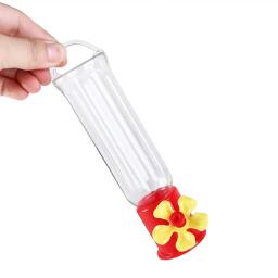Alimentadores de água portáteis do pássaro com fios suspensos, plástico transparente, à prova de vazamento, garrafa de alimentação do colibri, suprimentos do pássaro, 1pc - Image 5