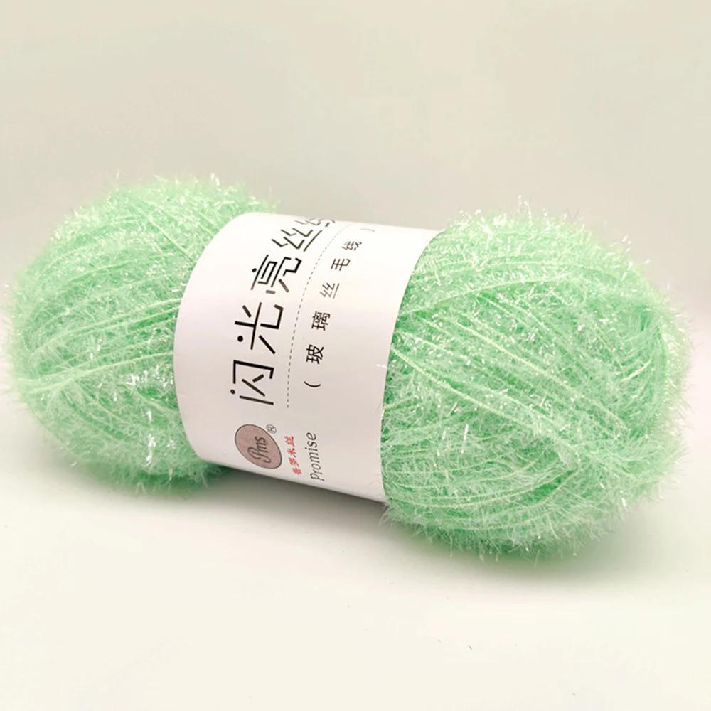 Linha De Seda De Vidro Colorido Para Saco De Boneca DIY, Seda Dourada, Toalha De Lavagem De Louça Coreana, Linha De Seda Brilhante, Tecido À Mão, 100g por Rolo - Image 1