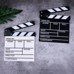 Cinema TV Clapboard, Gravação Vlog, Diretor, Cena Vídeo, Filme TV, 30x27cm - Image 2