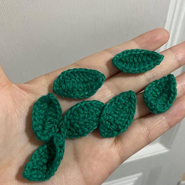 Patches Artesanais de Algodão em Formato de Folha Verde, Decorações DIY em 3 Cores, Pacote com 15 Peças