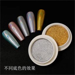 Sólido Espelho Mágico Glitter Nail Art Pó, Holográfica Pigmentos Cromo, Poeira Gel Manicure Acessório, Efeito Espelho, DIY Decoração Unhas - Image 5