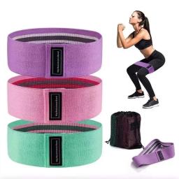 1pc agachamento estiramento faixa de resistência, hip fitness treinamento tensão banda yoga exercício treinamento banda casa equipamento de exercício portátil - Image 2