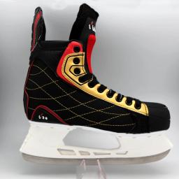 Em promoção!!!! Boa Resistência Fria Ice Hockey Patins para Crianças, OEM Skating Shoes - Image 1