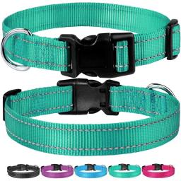 Strap Collar Reflective Dog, Segurança ajustável, Nylon Pet Traction Rope, Adequado para animais de pequeno e médio porte - Image 1