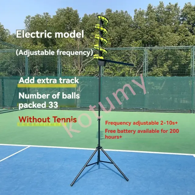 Máquina Automática de Lançamento de Bolas de Tênis com Velocidade e Altura Ajustáveis para Treino Eficiente