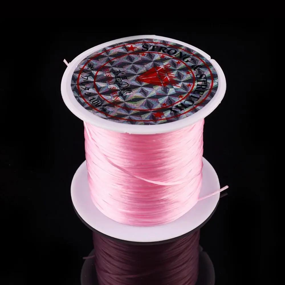 Stretch Elastic Nylon Cord para Jóias DIY, Fio Colorido, Beading String, Linha de Cordas, Pulseiras e Colares, 10 Metros, 0.6mm, 1 Rolo - Image 1