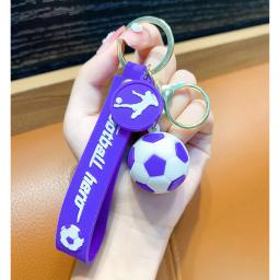 Soft Glue Futebol Keychain para Fan, PVC, Pingente De Futebol, Chaveiro Acessórios, Decoração Do Saco, Lembranças, Chaveiro Presentes - Image 2