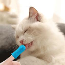 Pet Finger Toothbrush, Escovar Kits, Remoção de mau hálito, Pequeno cão e gato, Produtos de limpeza dental - Image 1