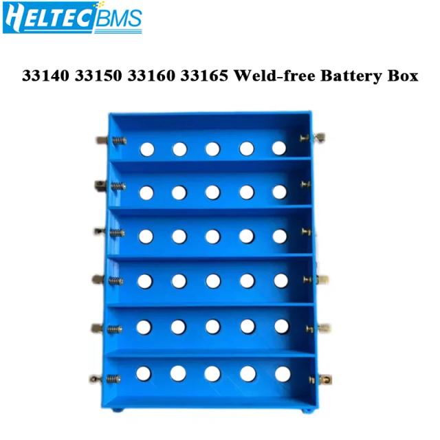 Caixa DIY para Bateria sem Solda com Suporte em Cobre Puro para Baterias de Lítio Série 33140, 33150, 33160 e 33165