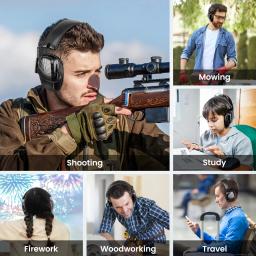 Bee NR90 Ear Muffs para Tiro, Redução de Ruído, Proteção Orelha, Segurança NRR35db Defender, Protetor Auditivo, Estudo e Dormir, Earmuffs, Novo - Image 5
