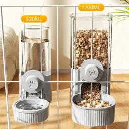 Alimentador automático do animal de estimação da gravidade Auto Waterer Suprimentos de água Gaiola suspensa Bacia do cão Tigela de gato Alimentador automático Novo - Image 5