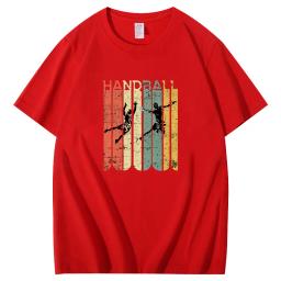 Camiseta grande de handebol para jogadores, dizendo handebol, camisetas retrô, streetwear, camisetas de algodão, roupas masculinas oversize, verão - Image 5