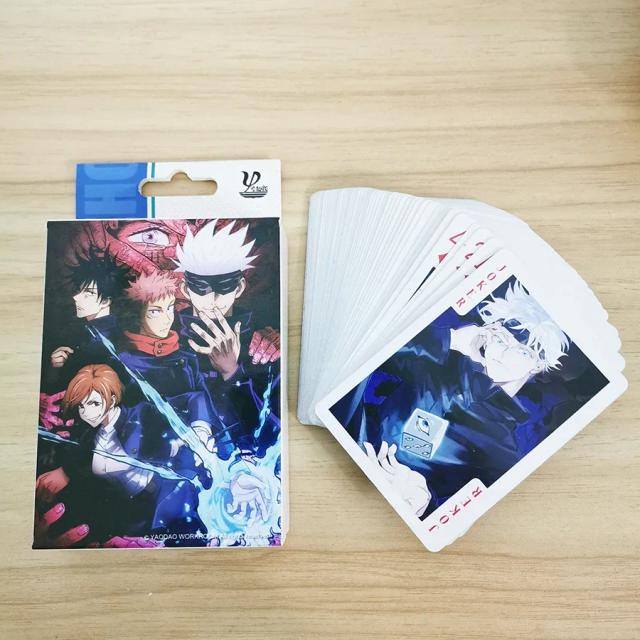 Coleção de Cartões de Jogo Jujutsu Kaisen - Poker Satoru Gojo para Cosplay e Diversão em Grupo com 54 Peças
