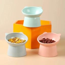 Tigela de comida para animais de estimação, protetor de pescoço inferior alto tiltable, anti espasmo, gato e cão bebendo tigela, suprimentos de alimentos para cães - Image 3